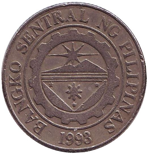Монета 1 песо. 2009г. Филиппины. (VF)