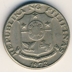 Монета 25 сентимо. 1972г. Филиппины. (VF)