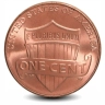 Монета 1 цент. США. 2011г. «Lincoln Cent» (ЩИТ). (D). (UNC)