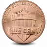Монета 1 цент. США. 2010г. «Lincoln Cent» (ЩИТ). (D). (UNC)