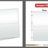 Комплект из 5-ти листов "PROFESSIONAL" для хранения бон (банкнот) на 2 ячейки. Формат "Grand". Размер 250х310 мм.