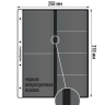 Комплект из 10-ти листов "PROFESSIONAL" на черной основе для хранения на 6 ячеек "скользящий". Формат "Grand". Размер 250х310 мм.