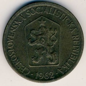 Монета 1 крона. 1962г. Чехословакия. (F)