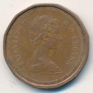 Монета 1 цент. 1984г. Канада. (F)