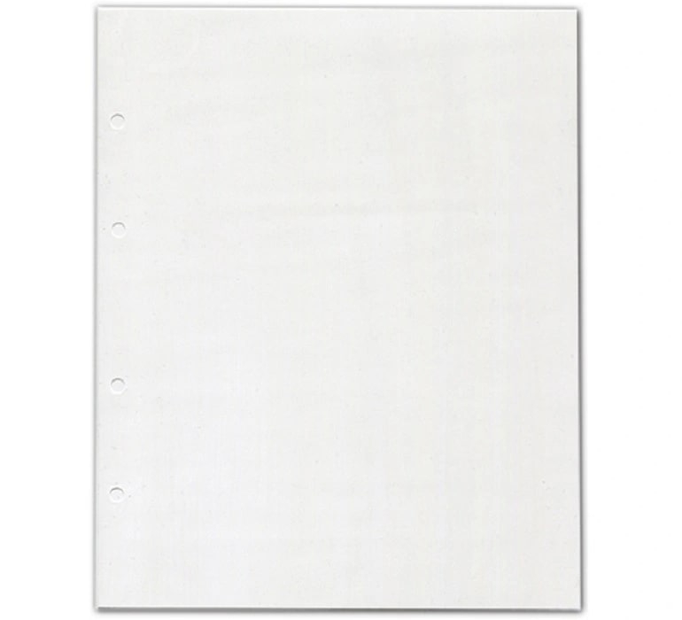 Комплект из 10-ти листов "СТАНДАРТ" белых разделительных. Формат "Grand". Размер 250х310 мм.