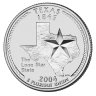 Монета квотер. США. 2004г. Texas 1845. (P). (UNC)