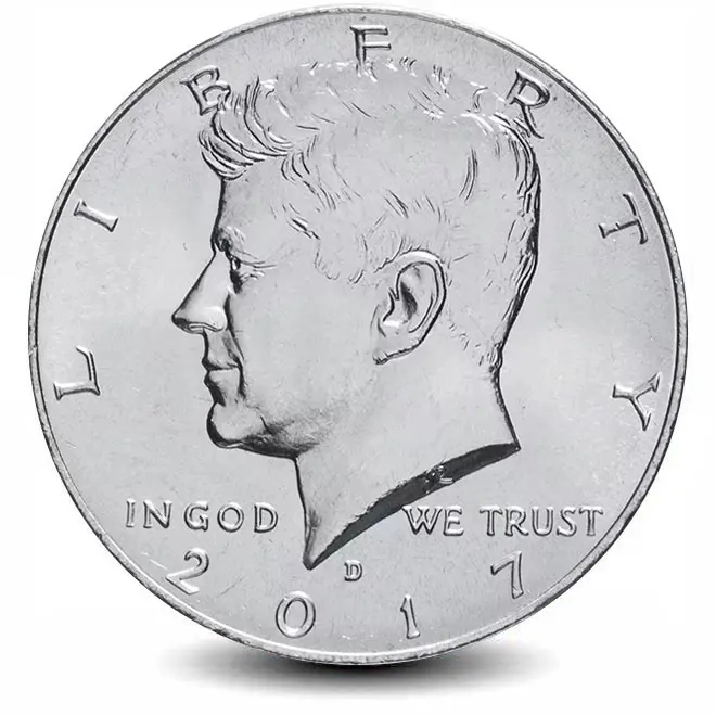 Монета 50 центов. 2017г. «Kennedy Half Dollar». (D). (UNC)