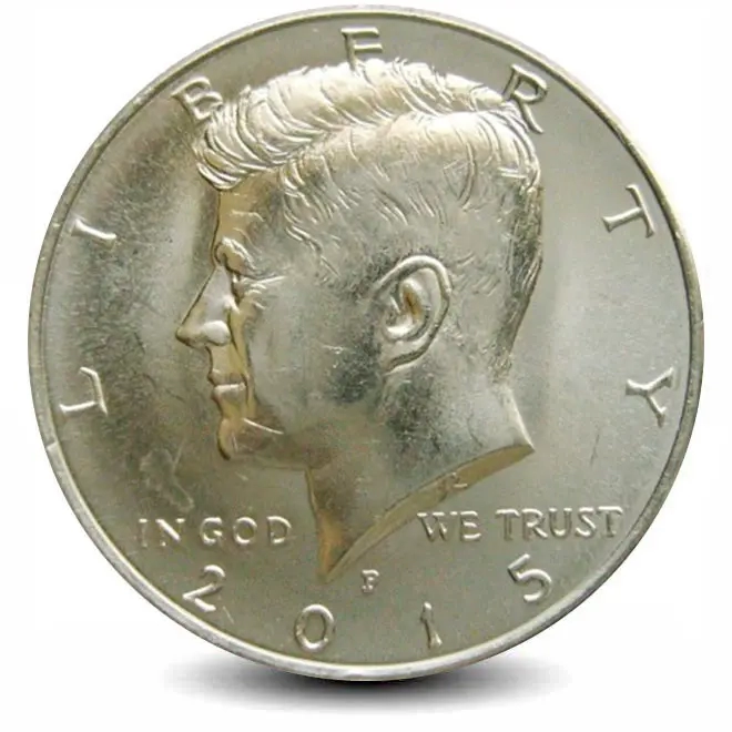Монета 50 центов. 2015г. «Kennedy Half Dollar». (P). (UNC)