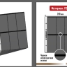 Комплект из 10-ти листов "PROFESSIONAL" на черной основе на 6 вертикальных ячеек. Формат "Optima". Размер 200х250 мм.