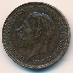 Монета 1 фартинг. 1927г. Великобритания. (F)