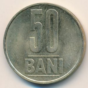 Монета 50 бани. 2011г. Румыния. (F)