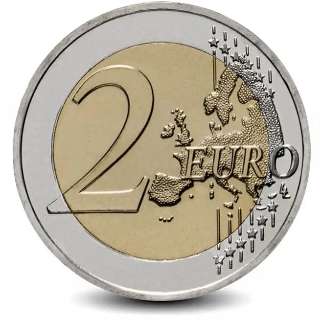 Монета 2 евро. 2020г. Эстония. «200 лет открытию Антарктиды». (UNC)