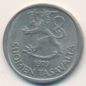 Монета 1 марка. 1979г. Финляндия. (F)