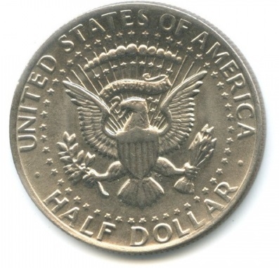 Монета 50 центов. 1974г.США. Халф Доллар Кеннеди (Kennedy Half Dollar). UNC