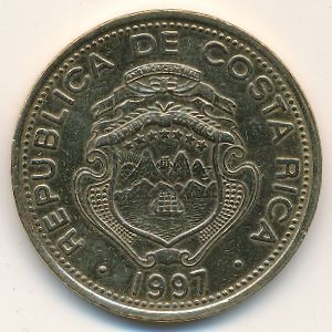 Монета 100 колон. 1997г. Коста-Рика. (F)