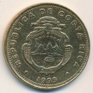 Монета 100 колон. 1999г. Коста-Рика. (F)