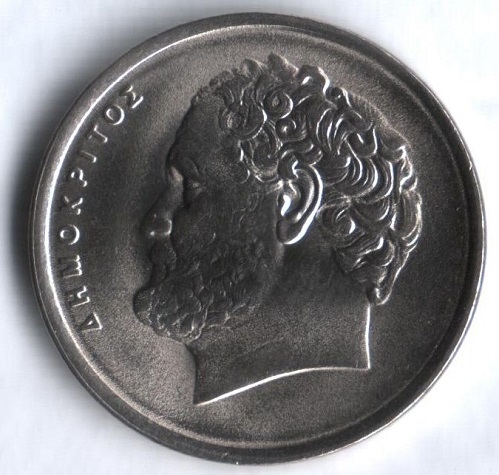 Монета 10 драхм. 1988г. Греция. (F)
