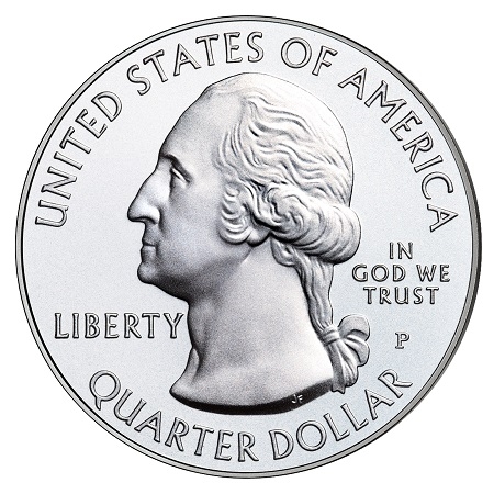 Монета квотер США. 2001г. (P). Kentucky 1792. UNC