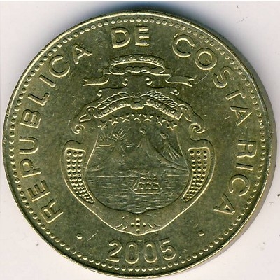 Монета 25 колон. 2005г. Коста-Рика. (F)