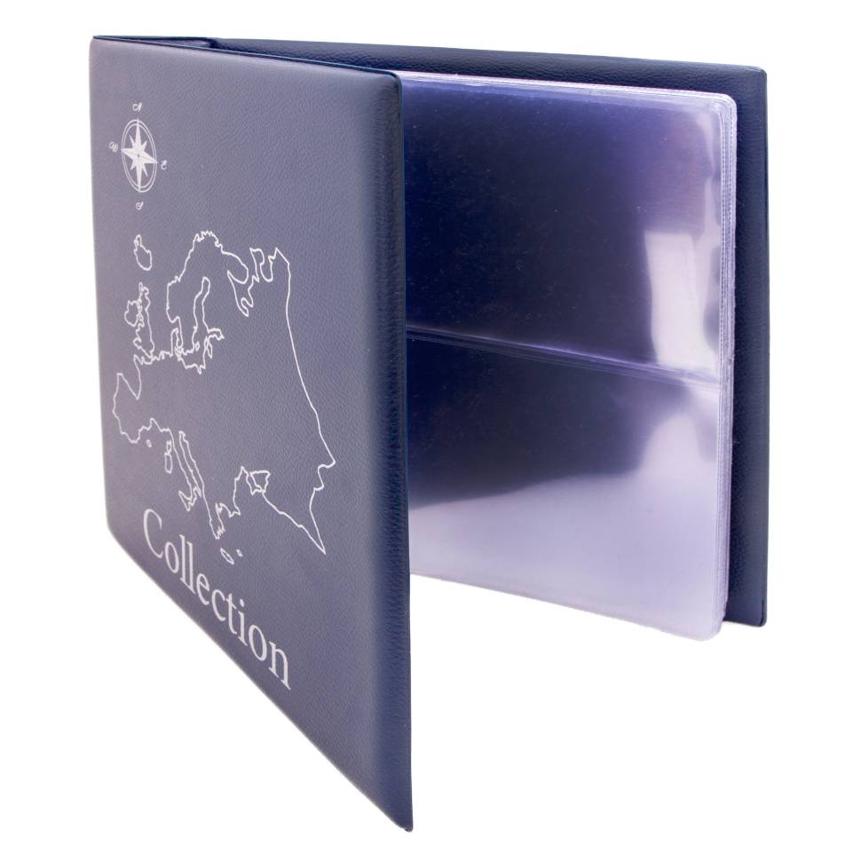 Альбом "ЭКОНОМ-КАРТА" для открыток или конвертов с листами. Формат "OPTIMA". (полужесткий). Цвет черный