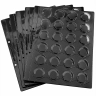 Комплект из 5-ти листов "ПРЕМИУМ" черных для хранения пивных крышек (пробок). Формат "Optima".