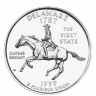 Монета квотер США. 1999г. (P). Delaware 1787. UNC