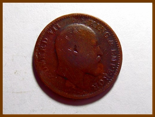 Монета 1/4 анны. 1906г. Индия. (F) Код 1