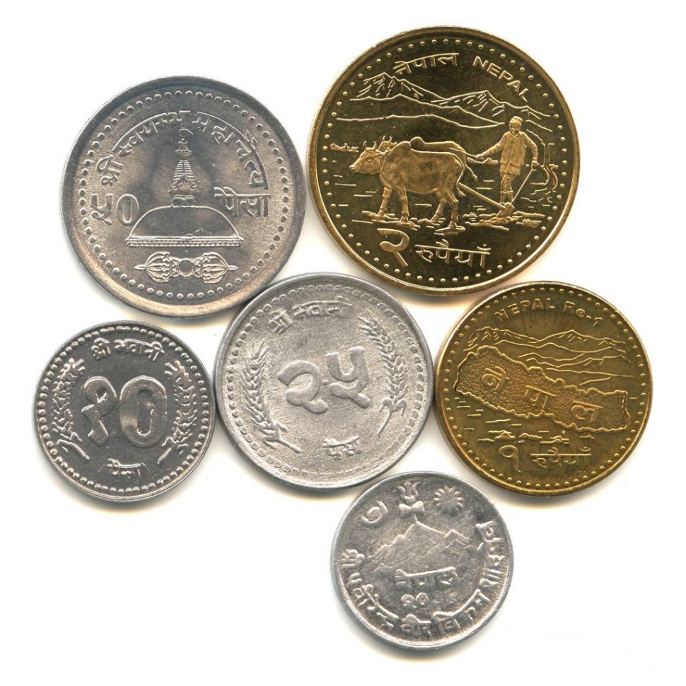 Набор монет Непал 1966-2013г. UNC (6 шт.)