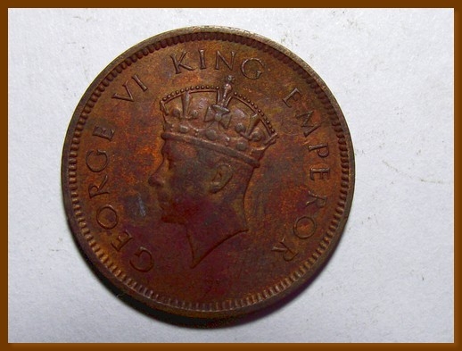 Монета 1/4 анны. 1939г. Индия. (F) Код 4
