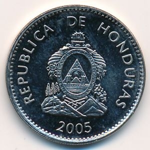 Монета 50 сентаво. 2005г. Гондурас. (F)