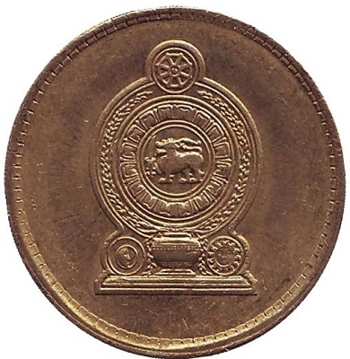 Монета 5 рупий. 2008г. Шри-Ланка. (VF)