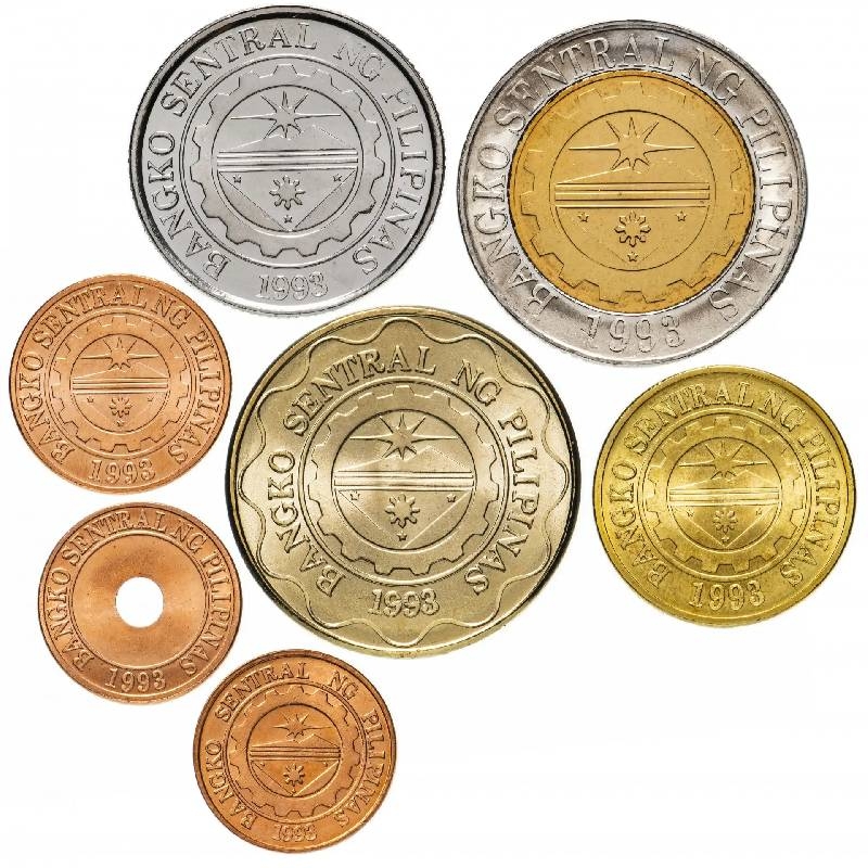 Набор монет Филлипины 1993-2013г. UNC (7 шт.)