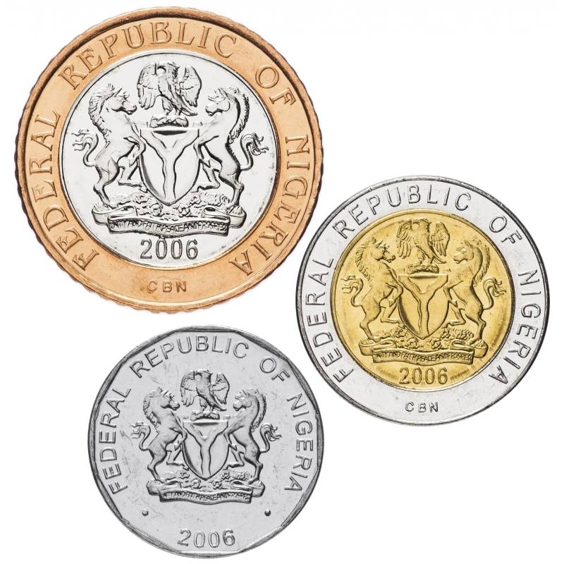 Набор монет Нигерия 2006г. UNC (3 шт.)