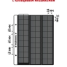 Комплект из 10-ти листов "PROFESSIONAL" на черной основе для хранения монет на 54 ячейки "скользящий". Формат "Optima". Размер 200х250 мм.