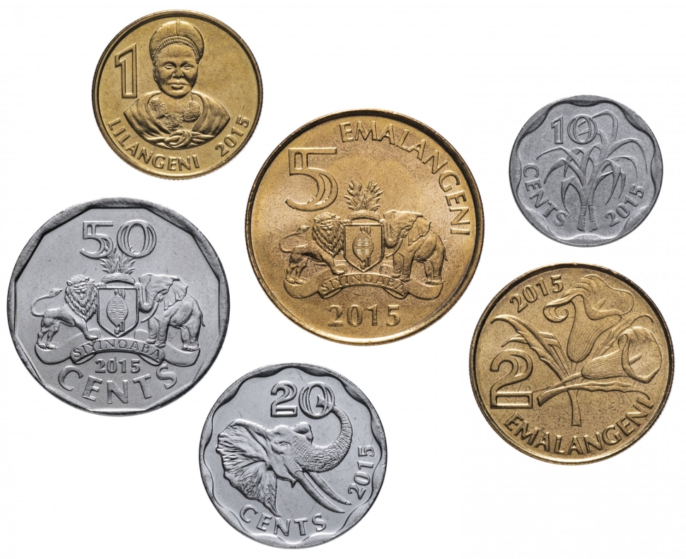 Набор монет Свазиленд. 2015г. (UNC) (6 шт.)