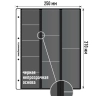 Комплект из 10-ти листов "PROFESSIONAL" на черной основе для хранения на 10 ячеек "скользящий". Формат "Grand". Размер 250х310 мм.
