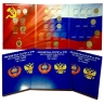 Альбом-планшет для монет СССР и России (с разновидами) регулярного выпуска 1991-1993г. Формат А5
