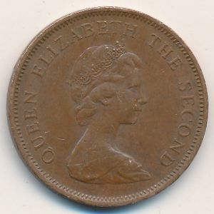 Монета 2 новых пенса. 1980г. Джерси. (F)