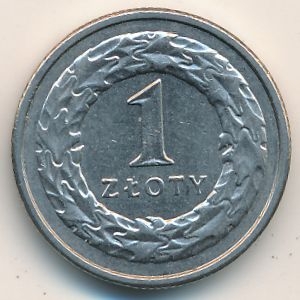 Монета 1 злотый. 1995г. Польша. (F)
