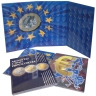 Набор из 2-х альбомов-планшетов для хранения курсовых монет Евро