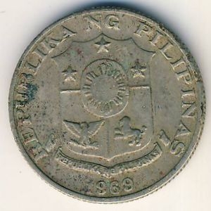 Монета 10 сентимо. 1969г. Филиппины. Франсиско Бальтасар. (VF)