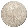 Монета 5 злотых. 1933г. Польша. (Регулярный выпуск). Серебро. (VF)