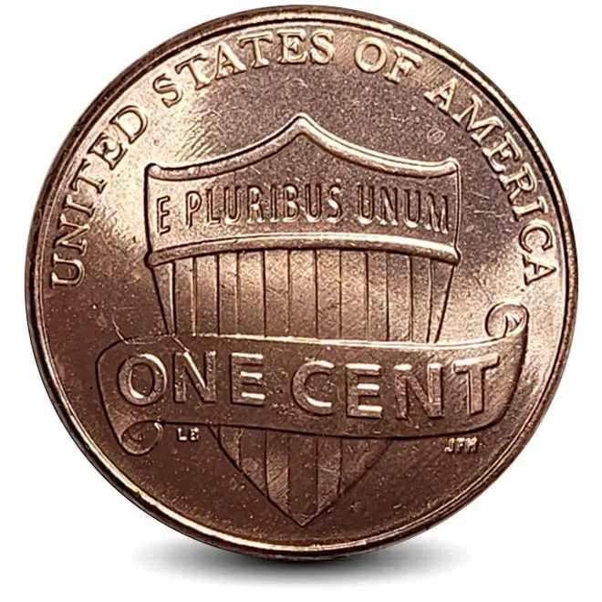 Монета 1 цент. США. 2011г. «Lincoln Cent» (ЩИТ). (UNC)