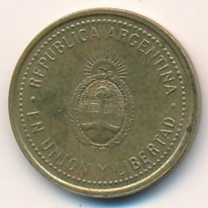 Монета 10 сентаво. 2009г. Аргентина. (F)