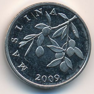 Монета 20 лип. 2009г. Хорватия. Маслина. (VF)