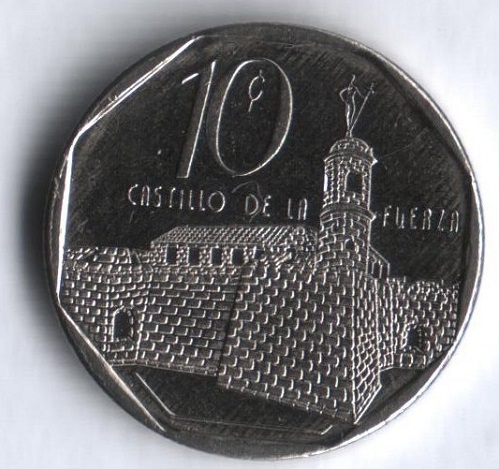 Монета 10 сентаво. 2008г. Куба. (F)