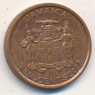 Монета 10 центов. 2008г. (VF)