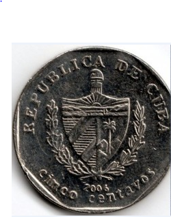 Монета 5 сентаво. 2006г. Куба. (F)