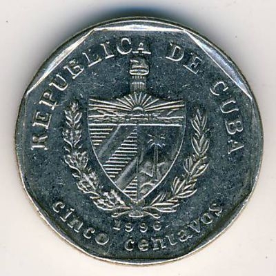 Монета 5 сентаво. 1998г. Куба. (F)