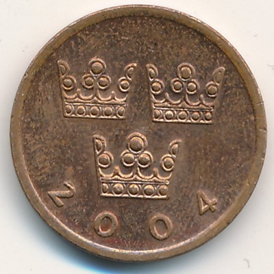 Монета 50 эре. 2004г. Швеция. (F)